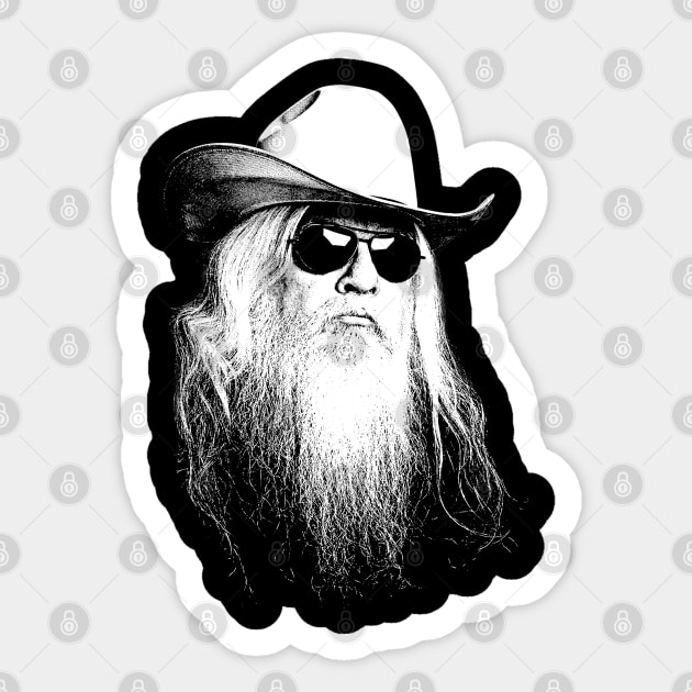 Leon Russell Sticker by Knockbackhaunt